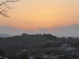 Sonnenuntergang in Guatemala